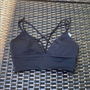 Black Lululemon Strappy Sports bra